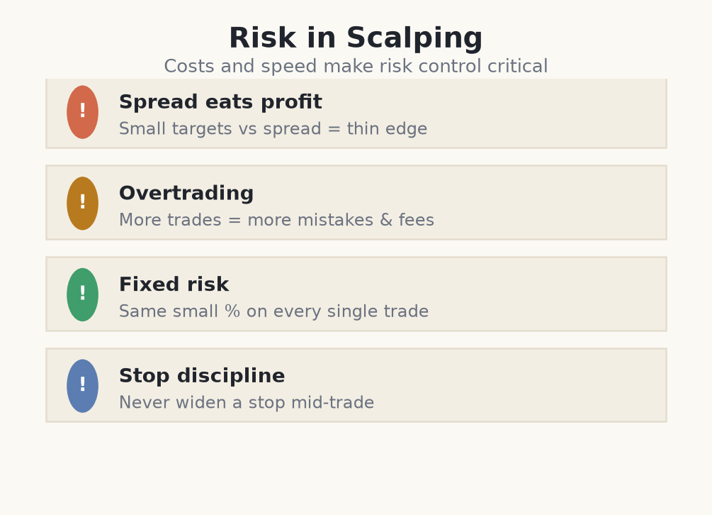 Risk management rules for scalping