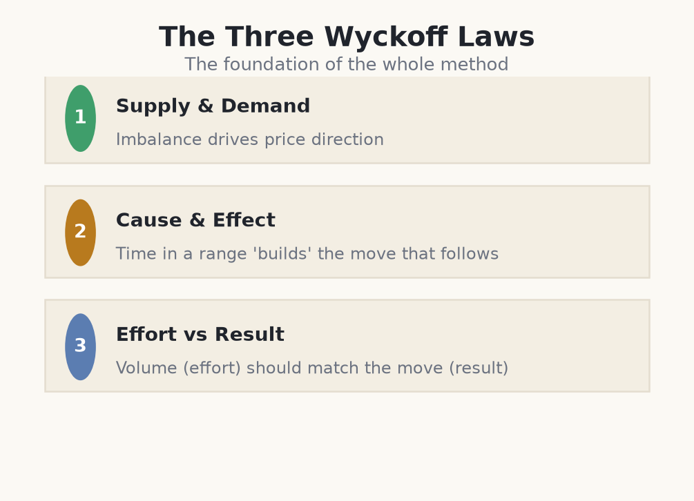 The three Wyckoff laws checklist